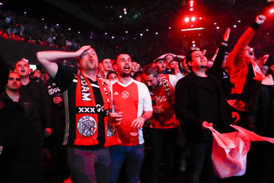 AMSTERDAM , 13-02-2019 , Ziggo Dome , viewing party Ajax vs Real Madrid