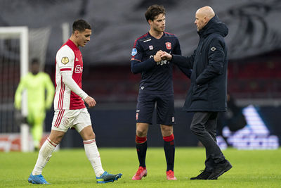Voor de tweede keer moet Ten Hag een thuisnederlaag incasseren. © Pro Shots
