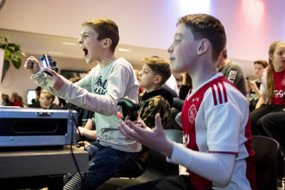 AMSTERDAM , 10-02-2019 , Johan Cruijf Arena, Ajax Jonge Schare Fifa tournooi