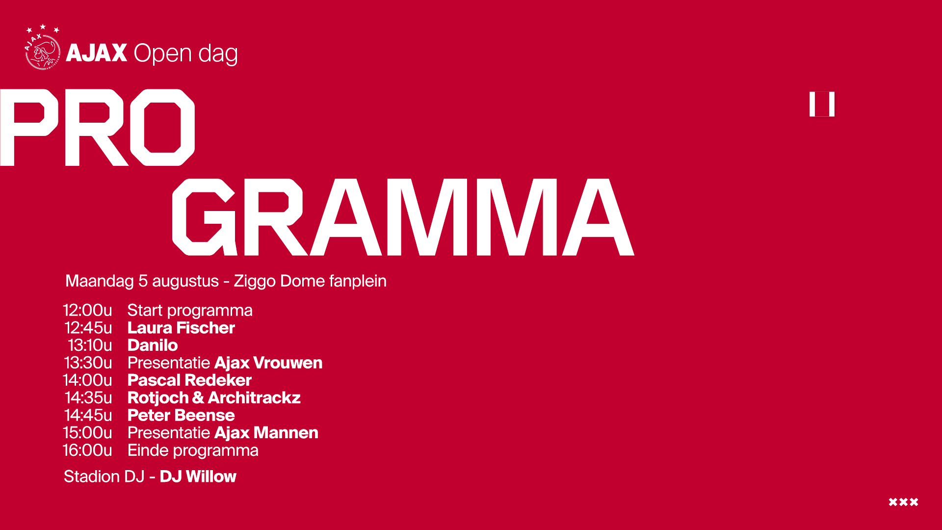 Programma Open Dag