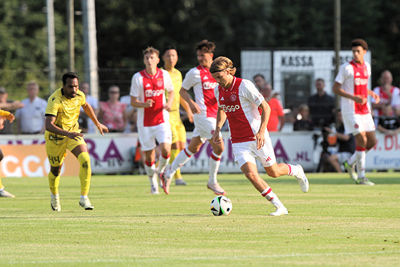 Sosa speelde na het EK zijn eerste Ajaxduel. © SV Ajax