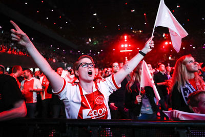 AMSTERDAM , 13-02-2019 , Ziggo Dome , viewing party Ajax vs Real Madrid