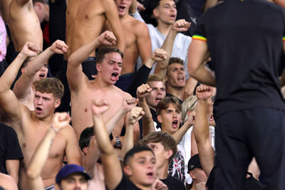 De temperatuur in de Johan Cruijff Arena stijgt snel. © De Brouwer