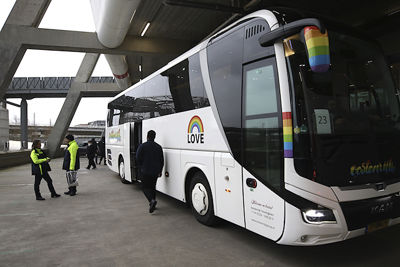 De ‘love-bus’. © De Brouwer