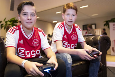 AMSTERDAM , 10-02-2019 , Johan Cruijf Arena, Ajax Jonge Schare Fifa tournooi