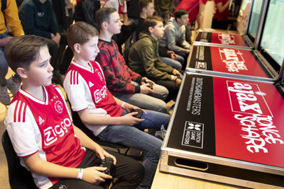 AMSTERDAM , 10-02-2019 , Johan Cruijf Arena, Ajax Jonge Schare Fifa tournooi