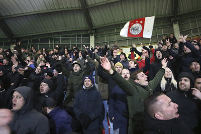 Ajax eindelijk op voorsprong. © De Brouwer