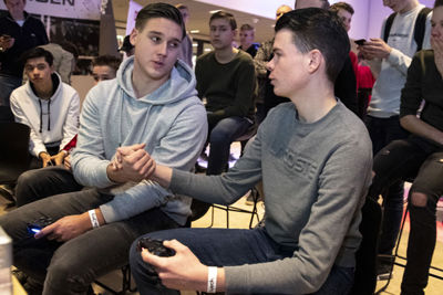AMSTERDAM , 10-02-2019 , Johan Cruijf Arena, Ajax Jonge Schare Fifa tournooi