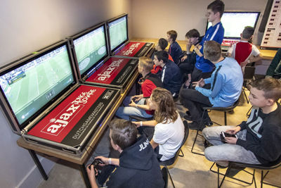 AMSTERDAM , 10-02-2019 , Johan Cruijf Arena, Ajax Jonge Schare Fifa tournooi
