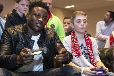 AMSTERDAM , 10-02-2019 , Johan Cruijf Arena, Ajax Jonge Schare Fifa tournooi