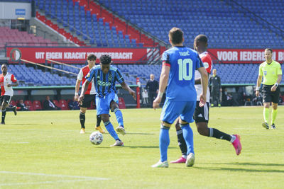 Kudus prikt de 0-3 binnen en zo komt er toch nog een Ajacied op het scoreformulier. © Pro Shots