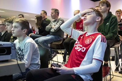 AMSTERDAM , 10-02-2019 , Johan Cruijf Arena, Ajax Jonge Schare Fifa tournooi