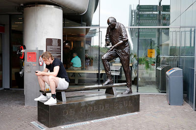 Anderhalve meter van Bob, dat is top! © De Brouwer