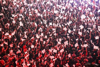 AMSTERDAM , 13-02-2019 , Ziggo Dome , viewing party Ajax vs Real Madrid