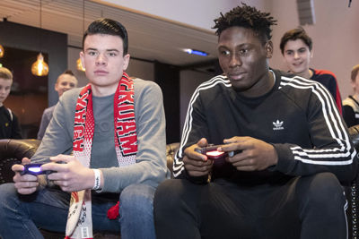AMSTERDAM , 10-02-2019 , Johan Cruijf Arena, Ajax Jonge Schare Fifa tournooi