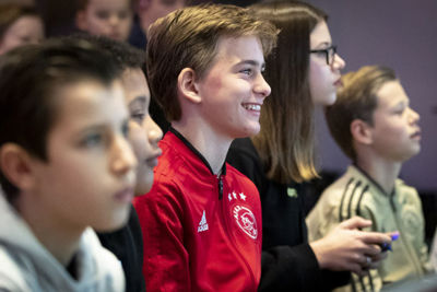 AMSTERDAM , 10-02-2019 , Johan Cruijf Arena, Ajax Jonge Schare Fifa tournooi