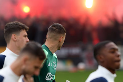 Gorter, supporter op het veld. © De Brouwer